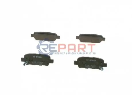 Колодки гальмівні (задні) Renault Koleos 16-/Nissan Juke 10-/Leaf 10- Bosch 0986494090 Купить в Украине