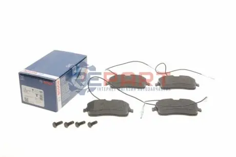 Комплект гальмівних колодок передн, PEUGEOT 407 1.6D-2.0D 03.04-02.11 Bosch 0986494097 Купити в Україні