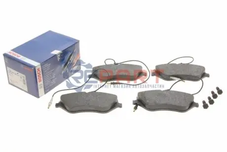 Комплект гальмівних колодок передн, CITROEN C5 III, C6 PEUGEOT 407 1.6D-3.0 03.04 Bosch 0986494098 Купити в Україні