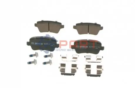 Комплект гальмівних колодок задн, FIAT CROMA 1.8-2.4D 06.05-12.11 Bosch 0986494125