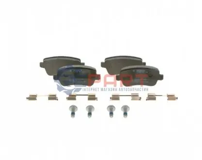 Комплект гальмівних колодок задн, FIAT CROMA 1.8-2.4D 06.05-12.11 Bosch 0986494126