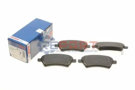 Комплект гальмівних колодок передн, FIAT SEDICI SUZUKI SX4 1.5-2.0D 06.06 Bosch 0986494129 Купити в Україні