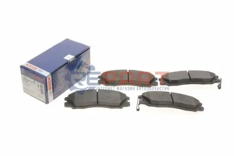 Комплект гальмівних колодок передн, HYUNDAI TERRACAN 2.5D/2.9D/3.5 11.01-12.06 Bosch 0986494138 Купити в Україні