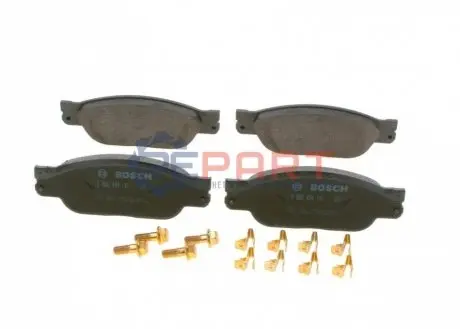 Комплект гальмівних колодок передн, JAGUAR S-TYPE II 2.5-4.2 01.99-12.07 Bosch 0986494141