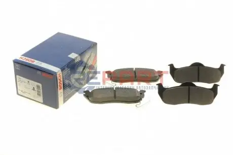 Комплект гальмівних колодок задн, INFINITI QX56 JEEP COMMANDER, GRAND CHEROKEE III NISSAN ARMADA MK I, TITAN 3.0D-6.1 08.03 Bosch 0986494142 Купити в Україні