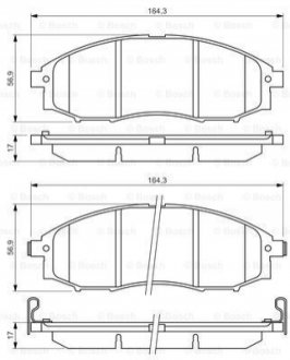 Гальмівні колодки BOSCH 0986494152