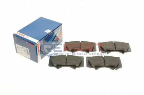 Комплект гальмівних колодок передн, LEXUS GX MITSUBISHI PAJERO IV TOYOTA 4 RUNNER IV, FJ CRUISER, FORTUNER, HILUX VII, HILUX VIII, LAND CRUISER, LAND CRUISER 90 2.4D-4.7 03.96 Bosch 0986494153 Купити в Україні