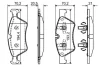 Комплект гальмівних колодок передн, MERCEDES E T-MODEL (S211), E (W211), G (W463), GL (X164), M (W164), R (W251, V251) 3.0-6.2 06.04-04.18 Bosch (0986494165) зображення 12