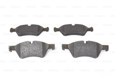 Комплект гальмівних колодок передн, MERCEDES E T-MODEL (S211), E (W211), G (W463), GL (X164), M (W164), R (W251, V251) 3.0-6.2 06.04-04.18 Bosch 0986494165