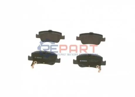 Комплект гальмівних колодок задн, TOYOTA AURIS, COROLLA 1.2-2.2D 10.06-08.19 Bosch 0986494182 Купити в Україні