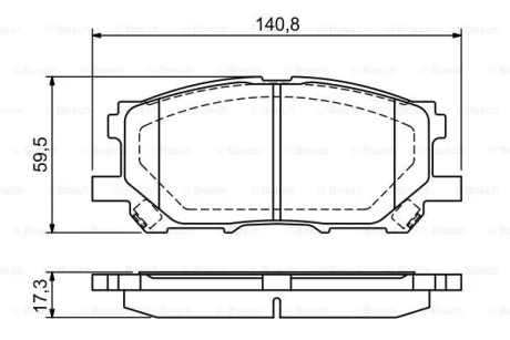 Тормозные колодки Bosch 0986494218