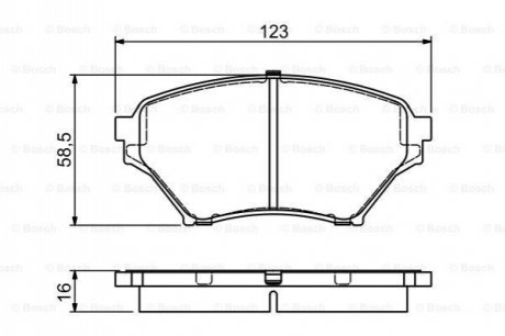 Тормозные колодки, дисковый тормоз.) BOSCH 0986494225 (фото 1)