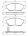 Фото Комплект гальмівних колодок передн, SUZUKI LIANA 1.3-2.3 07.01 Bosch (0986494238) зображення 1