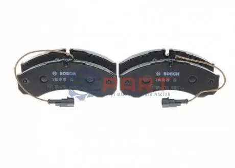 Комплект гальмівних колодок задн, IVECO DAILY II, DAILY III NISSAN CABSTAR, CABSTAR E, NT400 CABSTAR, NT500 RVI MAXITY 2.5D-3.0D 01.89 Bosch 0986494239