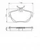 Комплект гальмівних колодок задн, CITROEN C6 2.2D-3.0D 09.05-12.12 Bosch (0986494243) зображення 1