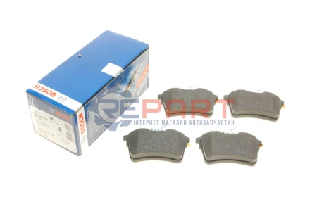 Комплект гальмівних колодок задн, CITROEN BERLINGO, BERLINGO MULTISPACE PEUGEOT 308 I, PARTNER, PARTNER ORIGIN, PARTNER TEPEE 1.2-Electric 09.07 Bosch 0986494304 Купити в Україні
