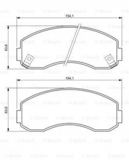 Тормозные колодки, дисковый тормоз.) BOSCH 0986494314 (фото 1)