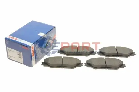 Комплект гальмівних колодок передн, LEXUS IS C, IS II, IS III 2.2D/2.5/2.5H 08.05-09.20 Bosch 0986494316 Купити в Україні