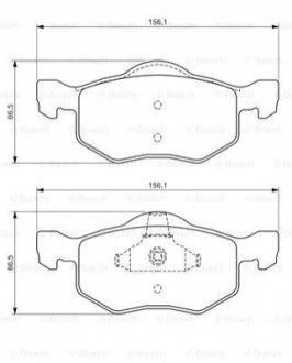 Колодки тормозные дисковые BOSCH 0986494361 (фото 1)