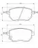 Фото Комплект гальмівних колодок передн, INFINITI FX NISSAN ALTIMA, MAXIMA VI, MURANO I 3.5/3.7 08.01 Bosch (0986494366) зображення 1