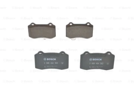 Тормозные колодки, дисковый тормоз.) Bosch 0986494393