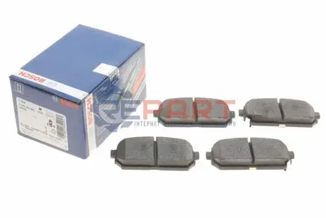 Комплект гальмівних колодок задн, KIA CARENS III 1.6-2.0LPG 09.06-06.13 Bosch 0986494400 Купити в Україні