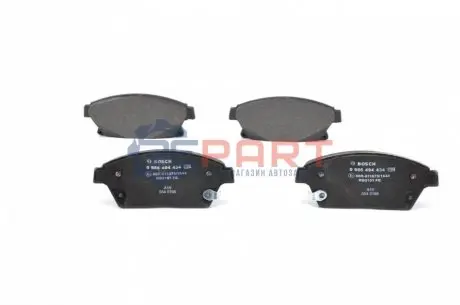 Комплект гальмівних колодок передн, CHEVROLET CRUZE, ORLANDO, TRAX, VOLT OPEL AMPERA, ASTRA J, ASTRA J GTC, MOKKA / MOKKA X, ZAFIRA C 1.3D-2.0D 05.09 Bosch 0986494434 Купити в Україні