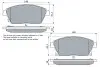 Фото Комплект гальмівних колодок передн, CHEVROLET CRUZE, ORLANDO, TRAX, VOLT OPEL AMPERA, ASTRA J, ASTRA J GTC, MOKKA / MOKKA X, ZAFIRA C 1.3D-2.0D 05.09 Bosch (0986494434) зображення 5
