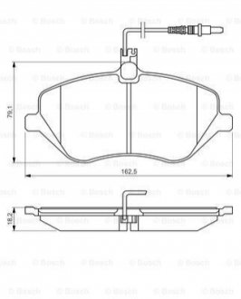 Гальмівні колодки BOSCH 0986494484 (фото 1)