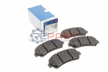 Комплект гальмівних колодок передн, NISSAN JUKE, MAXIMA VII, NAVARA, QASHQAI +2, QASHQAI I, ROGUE, X-TRAIL, X-TRAIL II 1.5D-3.5 05.98 Bosch 0986494501 Купити в Україні