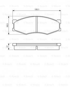 Дискові гальмівні колодки BOSCH 0986494541 (фото 1)