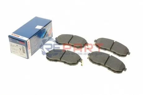 Комплект гальмівних колодок передн, NISSAN 200SX, ALTIMA, CUBE, JUKE, PULSAR, SENTRA VII, TEANA II, TIIDA 1.2-3.5 09.88 Bosch 0986494572 Купити в Україні
