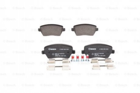 Тормозные колодки, дисковые. - 0 986 494 592 (D1060BH40A, 410608481R, 41060AX625) BOSCH 0986494592