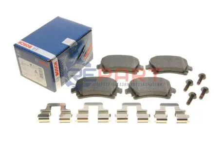 Комплект гальмівних колодок задн, AUDI A3, A4 B7, A6 ALLROAD C6, A6 C6, TT SEAT ALTEA, ALTEA XL, EXEO, EXEO ST, LEON, TOLEDO III SKODA OCTAVIA II, SCALA, SUPERB II, YETI 1.2-4.2 02.03 Bosch 0986494595 Купити в Україні