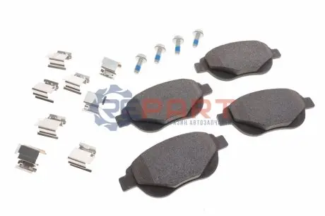 Комплект гальмівних колодок передн, CITROEN BERLINGO, C3 I, C4, C4 I, XSARA, XSARA PICASSO FIAT DOBLO PEUGEOT 1007, 206, 207, 307, PARTNER 1.3D-2.0D 02.98 Bosch 0986494602 Купити в Україні