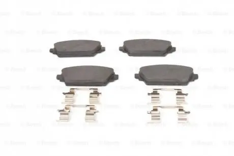 Комплект гальмівних колодок передн, HONDA ACCORD VI NISSAN ALMERA TINO, PRIMERA 1.6-2.3 10.98 Bosch 0986494629 Купити в Україні