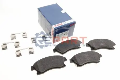Комплект гальмівних колодок передн, CHEVROLET AVEO, CRUZE OPEL ASTRA J, ASTRA J GTC 1.2-2.0D 05.09 Bosch 0986494644 Купити в Україні