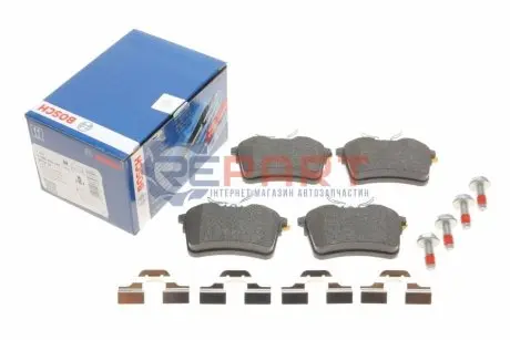 Комплект гальмівних колодок задн, CITROEN BERLINGO, BERLINGO MULTISPACE PEUGEOT 308 I, PARTNER, PARTNER ORIGIN, PARTNER TEPEE 1.2-Electric 09.07 Bosch 0986494646 Купити в Україні