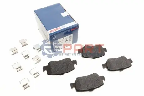 Комплект гальмівних колодок задн, GREAT WALL VOLEEX C20R TOYOTA AURIS, COROLLA, YARIS 1.2-2.2D 11.05 Bosch 0986494651 Купити в Україні