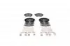 Фото Комплект гальмівних колодок передн, SUBARU FORESTER, IMPREZA, LEGACY IV, LEGACY V, OUTBACK 1.5-3.0 12.00 Bosch (0986494653) зображення 1