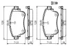Фото Комплект гальмівних колодок передн, MERCEDES A (W176), B SPORTS TOURER (W246, W242), CLA (C117) 1.5D/1.6/1.8D 11.11-03.19 Bosch (0986494663) зображення 2