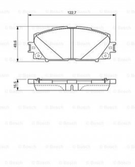 Тормозные колодки, дисковые. BOSCH 0986494670