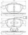 Фото Комплект гальмівних колодок передн, MERCEDES CITAN TOURER (W420), CITAN/MINIVAN (W420), T (MPV) ALFA ROMEO GIULIETTA 1.3-2.0D 04.10 Bosch (0986494680) зображення 1