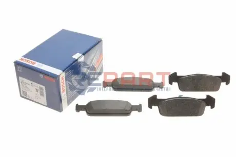 Комплект гальмівних колодок передн (із замком), DACIA LOGAN II, SANDERO II RENAULT CLIO IV, LOGAN/STEPWAY II, SANDERO/STEPWAY II 0.9-1.6 10.12 Bosch 0986494697 Купити в Україні