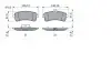 Фото Комплект гальмівних колодок задн, MERCEDES AMG GT (C190), AMG GT (X290), C (A205), C (C205), C T-MODEL (S205), C (W205), S (A217), S (C217), S (W222, V222, X222), SL (R231) 3.0H-6.0 01.12 Bosch (0986494763) зображення 2