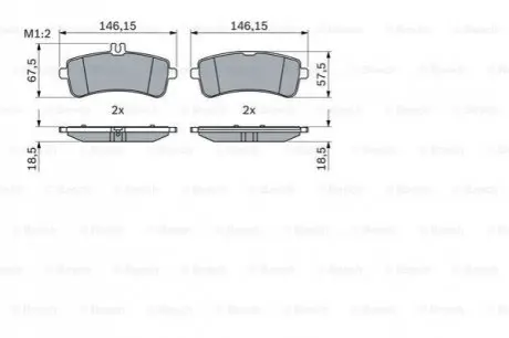 Тормозные колодки DB T. W213/W222/R231/X290 3,0-6,0 13- Bosch 0986494764 Купить в Украине