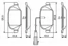Комплект гальмівних колодок задн, ABARTH 500 / 595 / 695, 500C / 595C / 695C FIAT 500, 500 C, DOBLO, IDEA, PANDA LANCIA MUSA, YPSILON 0.9-1.9D 09.02 Bosch (0986494779) зображення 1