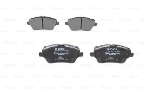 Тормозные колодки FORD P. B-MAX/FIESTA/TRANSIT 1,0-1,6 12- Bosch 0986494792