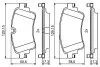 Фото Комплект гальмівних колодок задн, AUDI A4 ALLROAD B9, A4 B9, A5, A6 ALLROAD C8, A6 C8, A7, A8 D5, Q5, Q7 VW TOUAREG 1.4-4.0H 01.15 Bosch (0986494833) зображення 2
