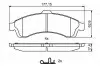 Фото Комплект гальмівних колодок передн, CHEVROLET TRAILBLAZER ISUZU ASCENDER SAAB 9-7X 4.2/5.3 09.01 Bosch (0986494854) зображення 1